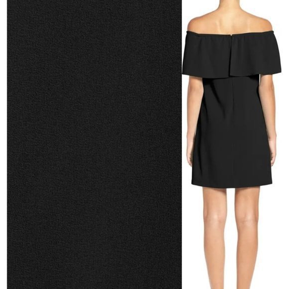 NWT CHARLES HENRY Off The Shoulder Black Dress (XS)‎ - Picture 2 of 13